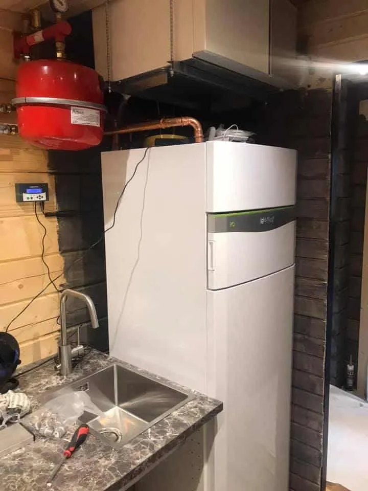 Vaillant värmepump installerad i Sälen av Mälardalen VVS
