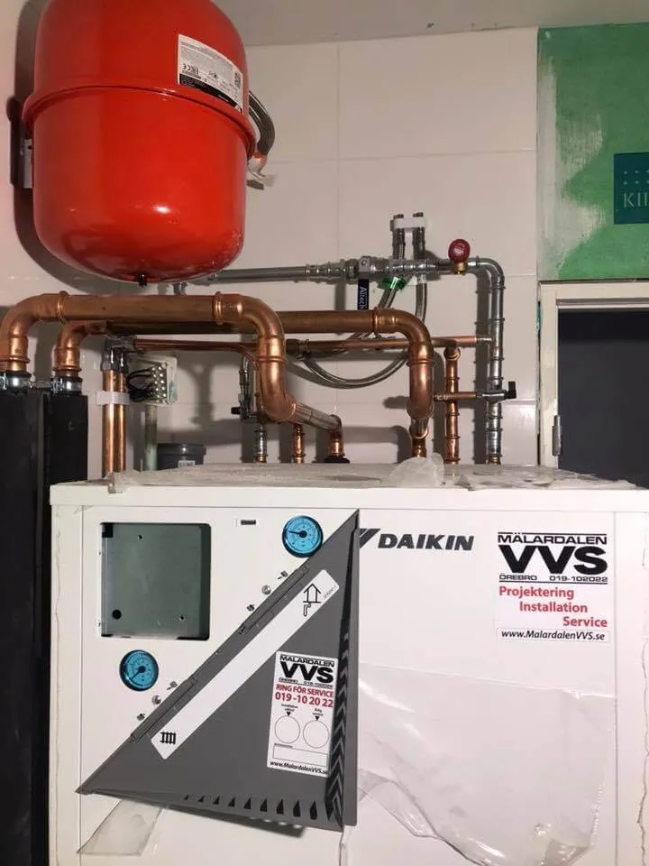 Daikin Värmepump installerad av Mälardalen VVS